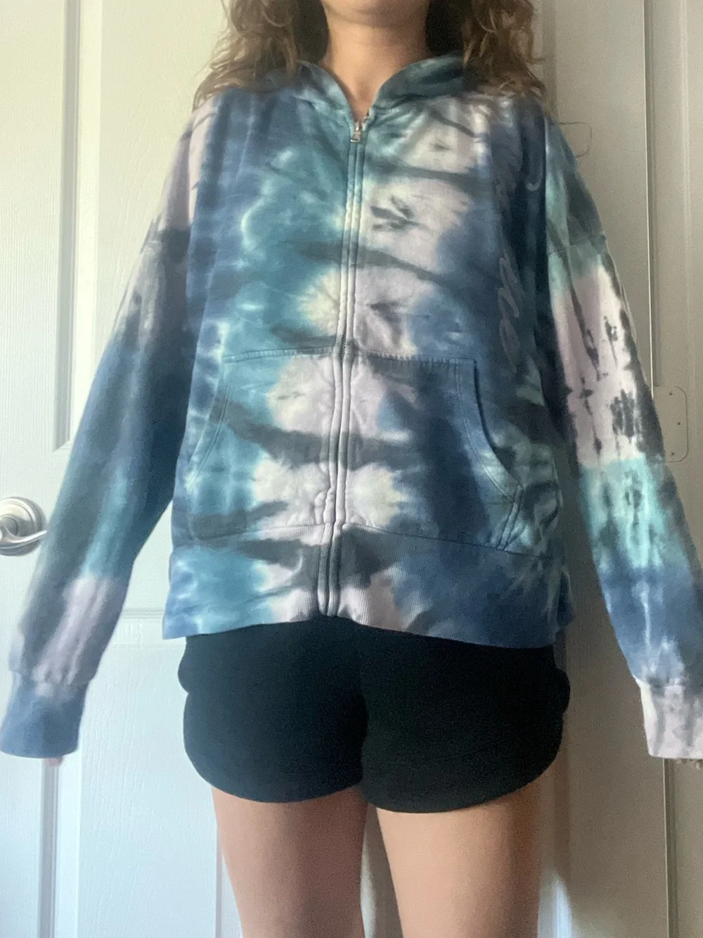 Justice Active Tie-Dye Zip Hoodie